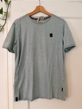 Light Blue Crew Neck Men's T-Shirt